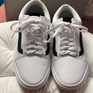 Vans White and Black Men's Sneakers